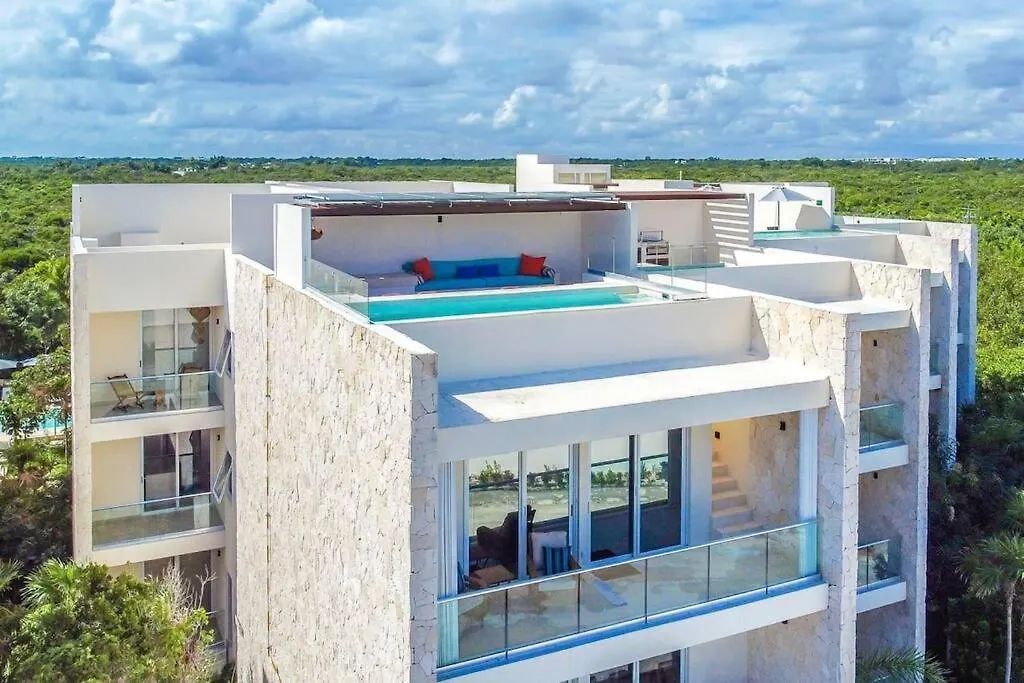 Tortuga Azul Private Terrace Rooftop Pool W Bbq Beach Access 11 Pools Free Beach Club Akumal