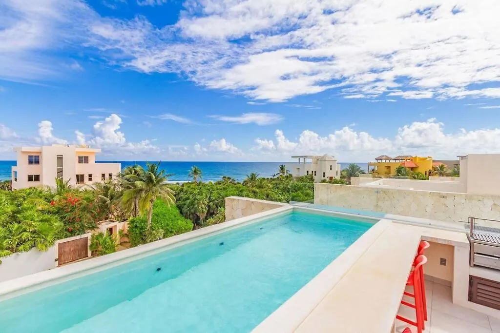 Apartment Tortuga Azul Private Terrace Rooftop Pool W Bbq Beach Access 11 Pools Free Beach Club Akumal